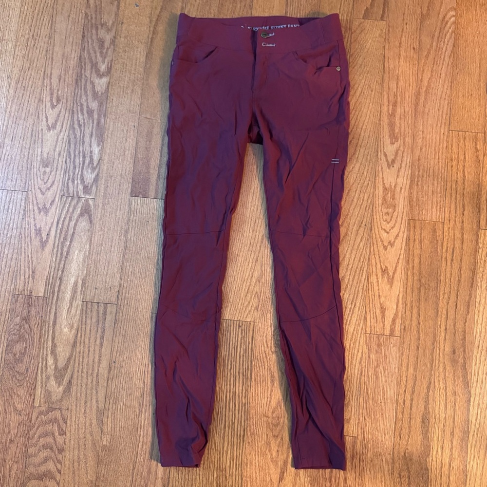 Toad&Co Women's Skinny Pants in Rich Burgundy